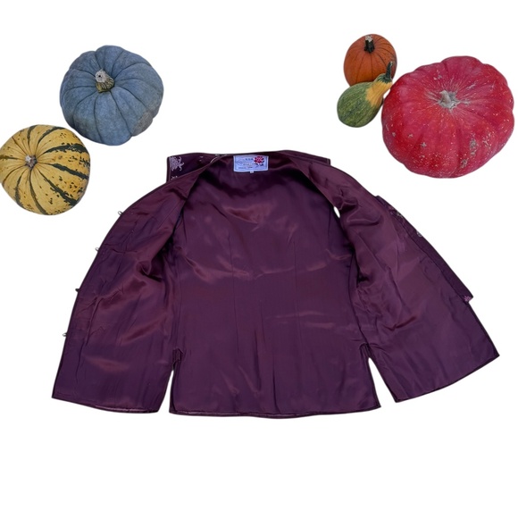 Vintage Embroidered Chinese Faux Silk Vest Medium - Picture 4 of 7